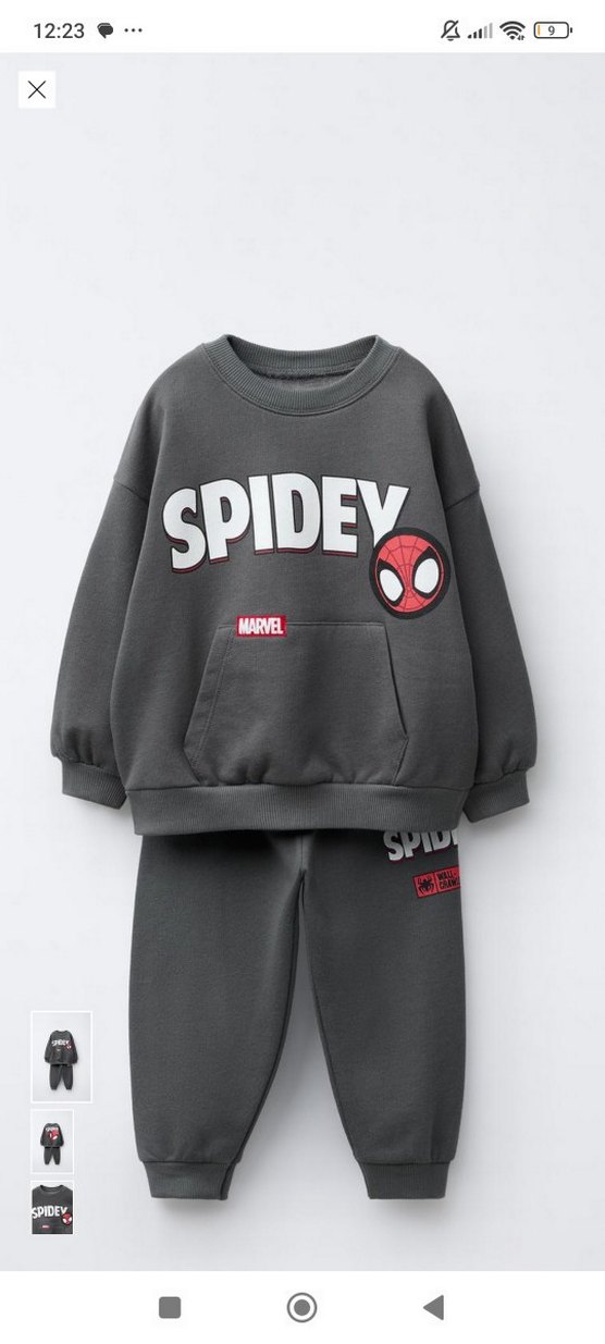 ZARA SIFIR ETİKETLİ KALIN SPİDERMAN SPİDERMAN TAKIM - Görsel 4