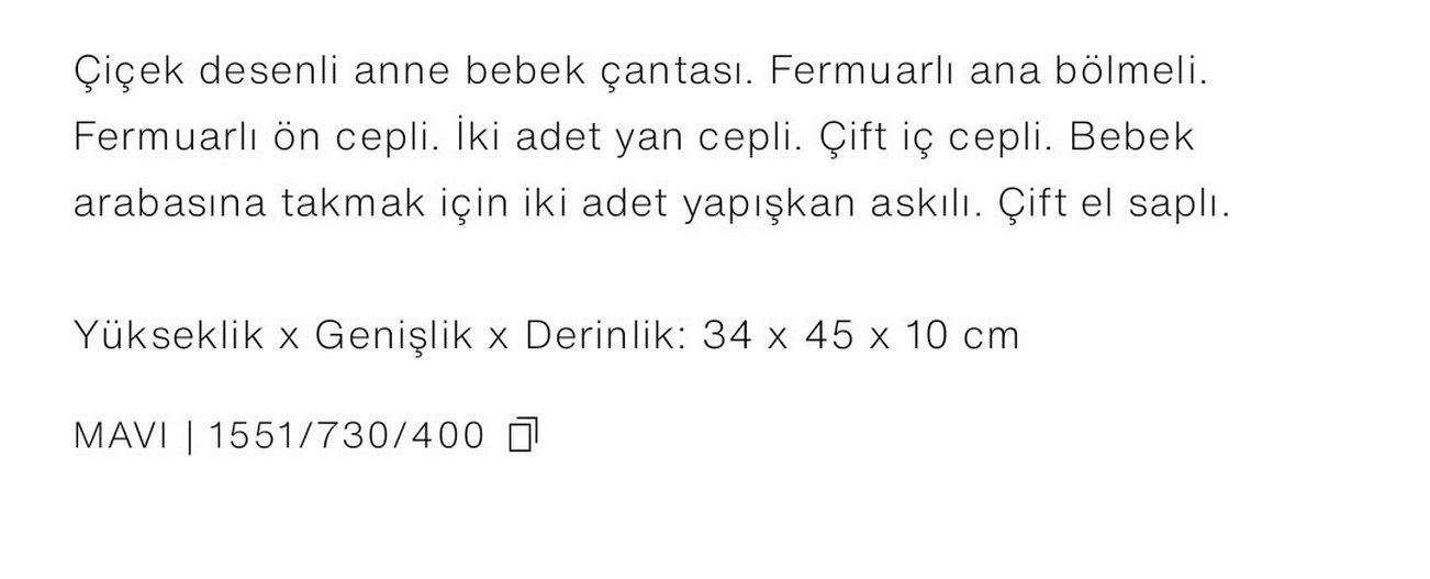 ZARA SIFIR ETİKETLİ ANNE BEBEK BAKIM ÇANTASI - Görsel 5