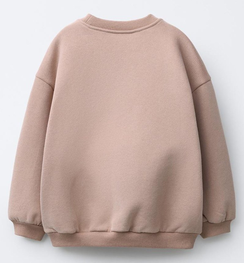 ZARA SIFIR ETİKETLİ KIZ ÇOCUK KALIN SWEATSHİRT 5 YAŞ - Görsel 2
