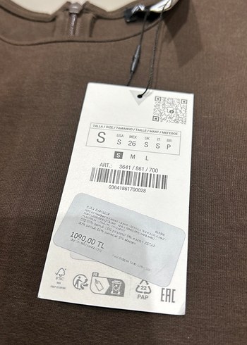 s Beden kahverengi Renk Kahverengi Uzun Kollu Midi Elbise