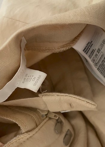 36 Beden sarı Renk Tereyağı sarısı viscose Kumaş Kadın Pantolon
