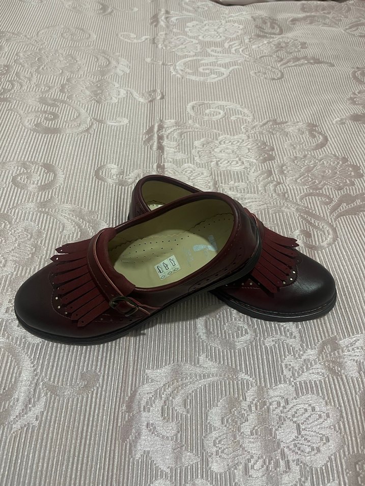 Bordo Deri Tokalı Erkek Çocuk Ayakkabısı - Görsel 2