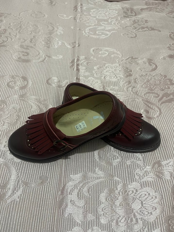 Bordo Deri Tokalı Erkek Çocuk Ayakkabısı - Görsel 4