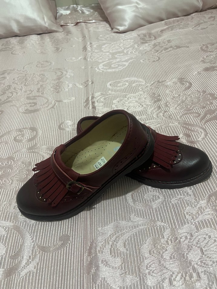 Bordo Deri Tokalı Erkek Çocuk Ayakkabısı - Görsel 3