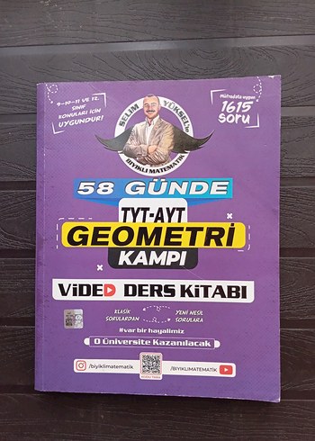 58 Günde TYT-AYT Geometri Video Ders Kitabı
