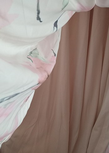 42 Beden pembe Renk Pembe Bohem Uzun Straplez Elbise