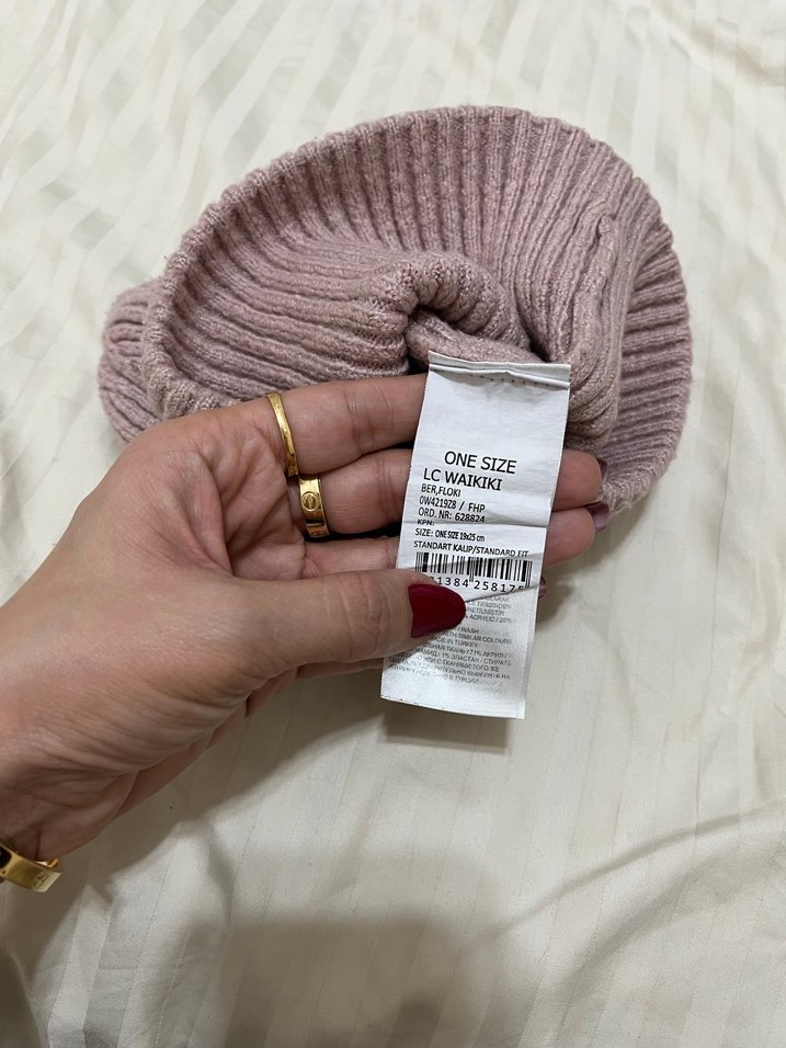 Kadın Yün Örgü Beanie Şapka - Görsel 3