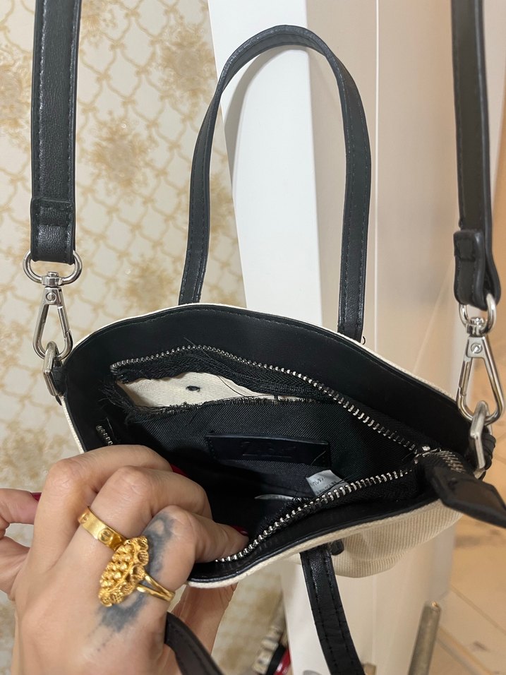 Minimalist Beyaz Deri Kadın Çanta - Görsel 3