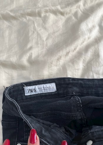 Kadın Siyah Normal Kesim Midi Kot Pantolon - Görsel 5