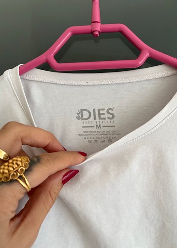 Beyaz  Basic Tişört - Görsel 2