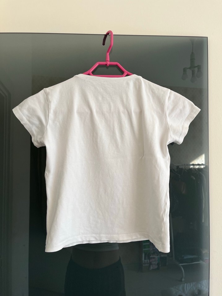 Beyaz  Basic Tişört - Görsel 3