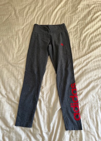 Gri Kadın Spor Tayt Velcro Detaylı