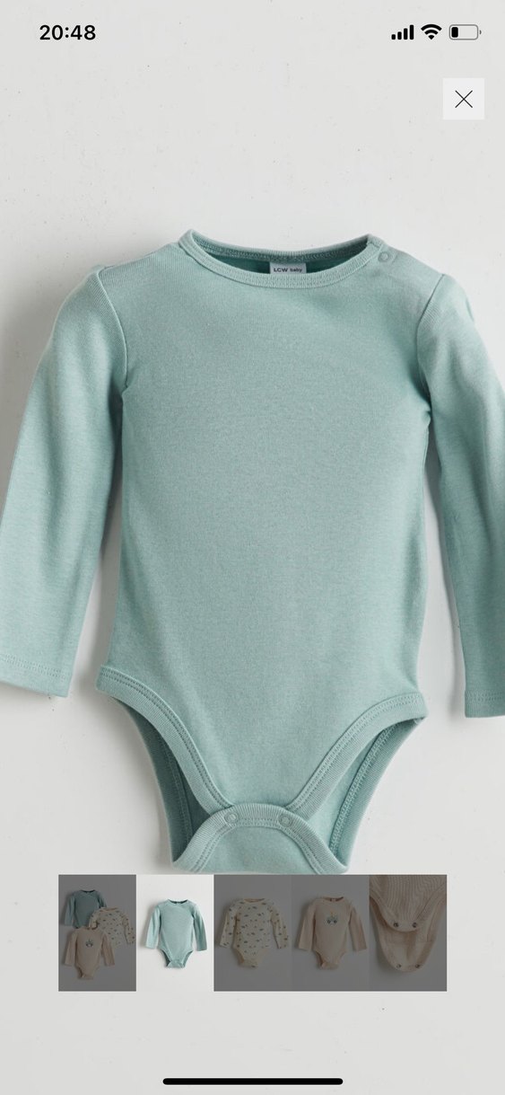 Erkek Bebek Uzun Kollu 3 lü  Pamuklu Body - Görsel 2