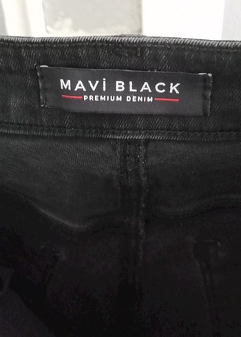 32 Beden Siyah Kemerli Erkek Denim Pantolon