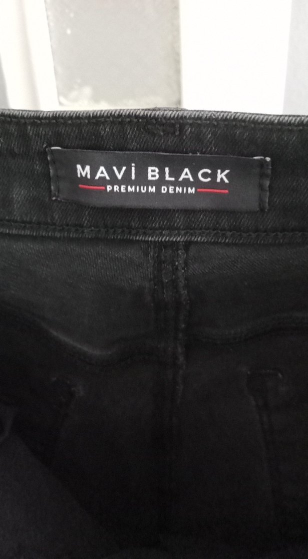 Siyah Kemerli Erkek Denim Pantolon - Görsel 3