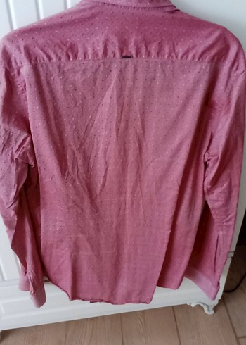 Düğmeli Pembe Erkek Gömlek - Görsel 4