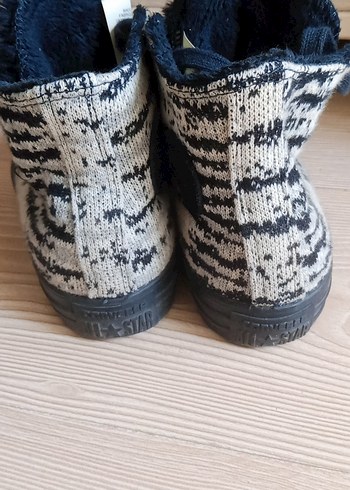 Converse Kadın Gri Yılan Desenli Kürklü Sneaker - Görsel 3