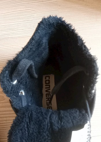 Converse Kadın Gri Yılan Desenli Kürklü Sneaker - Görsel 5