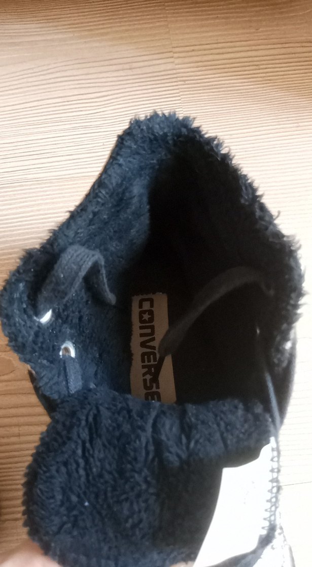 Converse Kadın Gri Yılan Desenli Kürklü Sneaker - Görsel 5