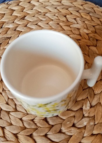 Sarı Desenli Seramik Kupa - Görsel 2