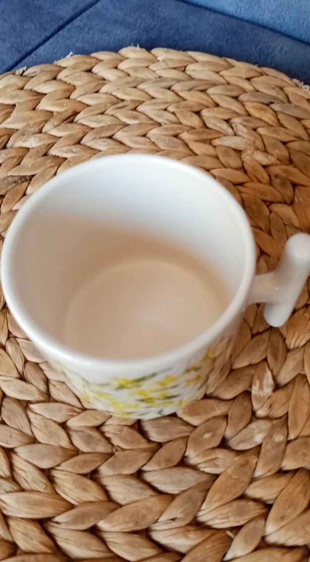 Sarı Desenli Seramik Kupa - Görsel 2