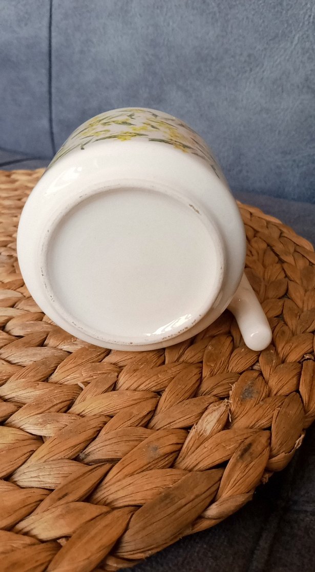 Sarı Desenli Seramik Kupa - Görsel 3