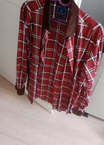 Bordo Kareli Uzun Kollu Erkek Gömlek - Görsel 6