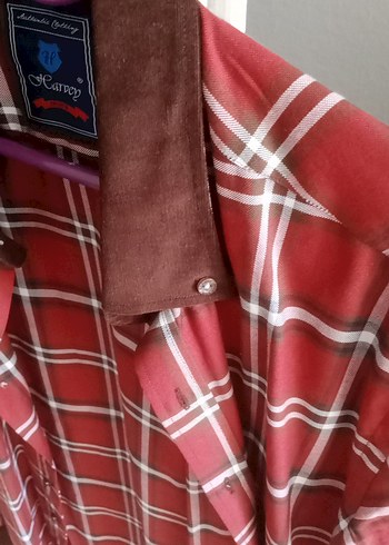 Bordo Kareli Uzun Kollu Erkek Gömlek - Görsel 7