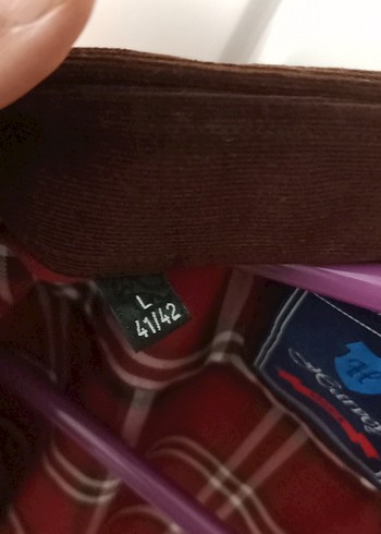 Bordo Kareli Uzun Kollu Erkek Gömlek - Görsel 4