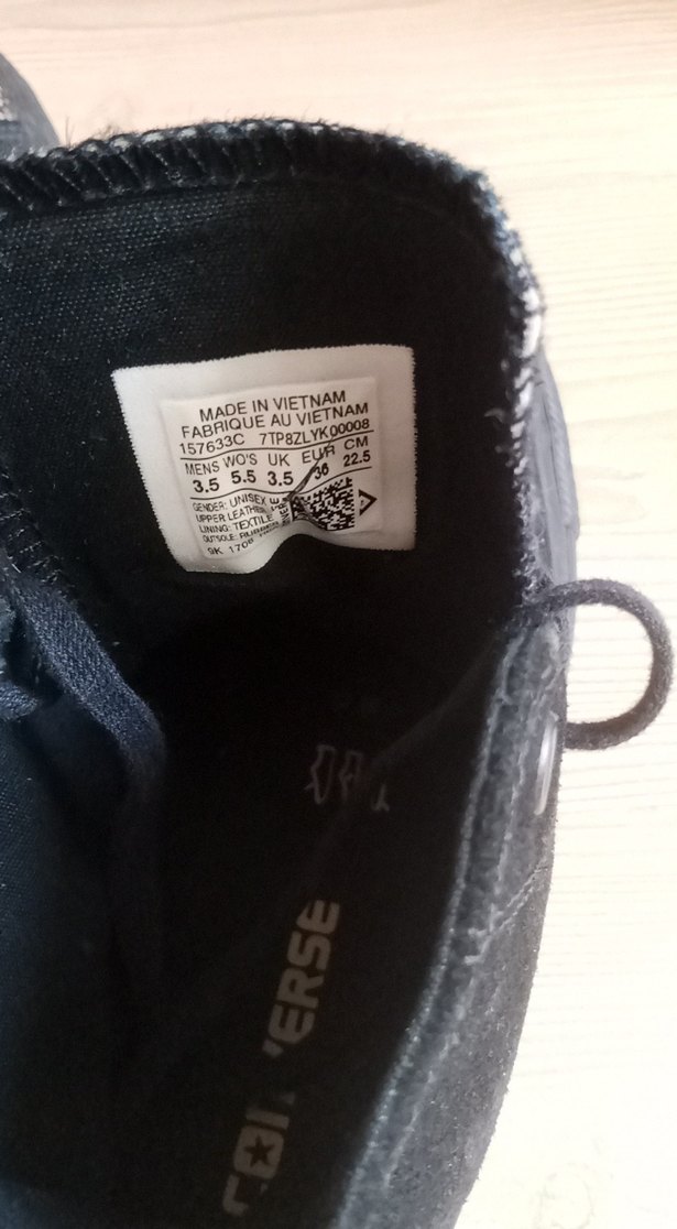 Converse Siyah Yılan Desenli Spor Ayakkabı - Görsel 5