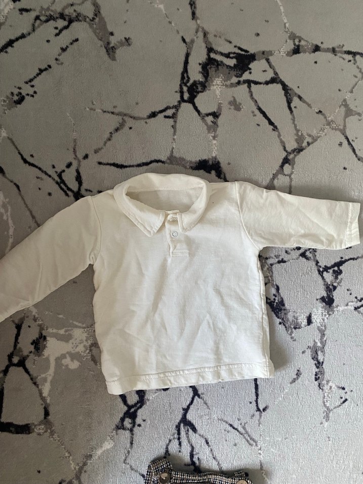 Uzun Kollu Kahverengi Örme Erkek Bebek Tulum - Görsel 4