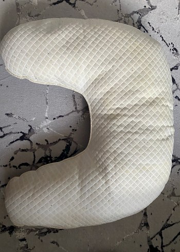 Gri Nakışlı Hamile ve Emzirme Yastığı - Görsel 2