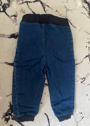 Koyu Mavi Erkek Çocuk Kot Pantolon likralı - Görsel 3