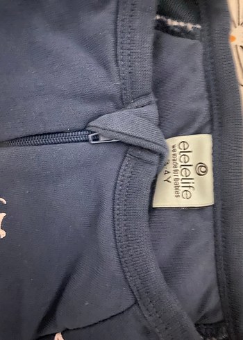 Fermuarlı Uzun Kollu Bebek Tulum - Görsel 2