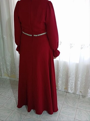 42 Beden Bordo elbise