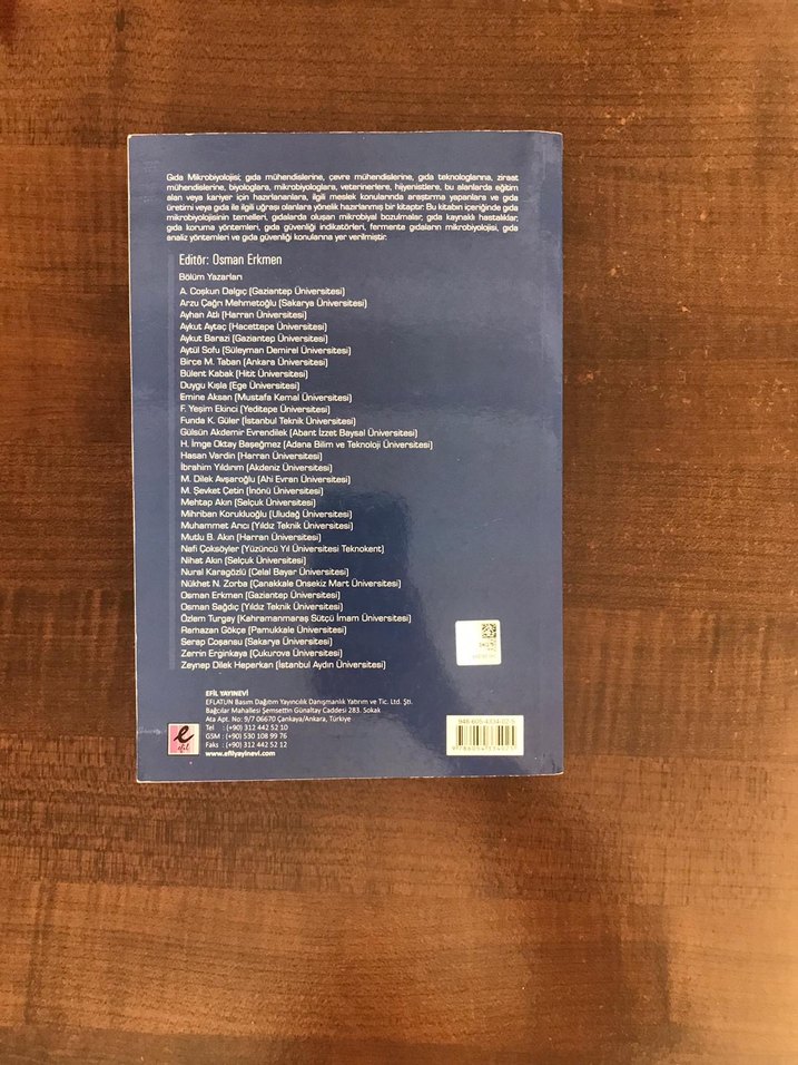 Gıda Mikrobiyolojisi 5. Baskı Osman Erkmen - Görsel 2