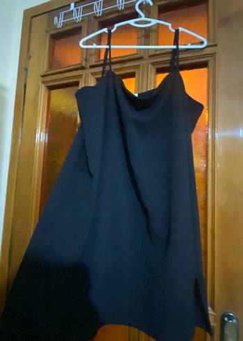 H&M Siyah İnce Askılı Mini Elbise