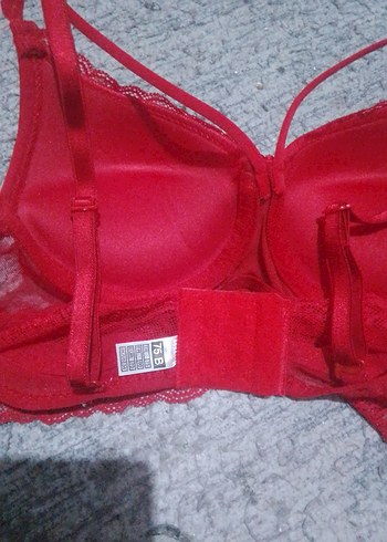 Kırmızı Dantelli Rahat Sütyen - Görsel 4