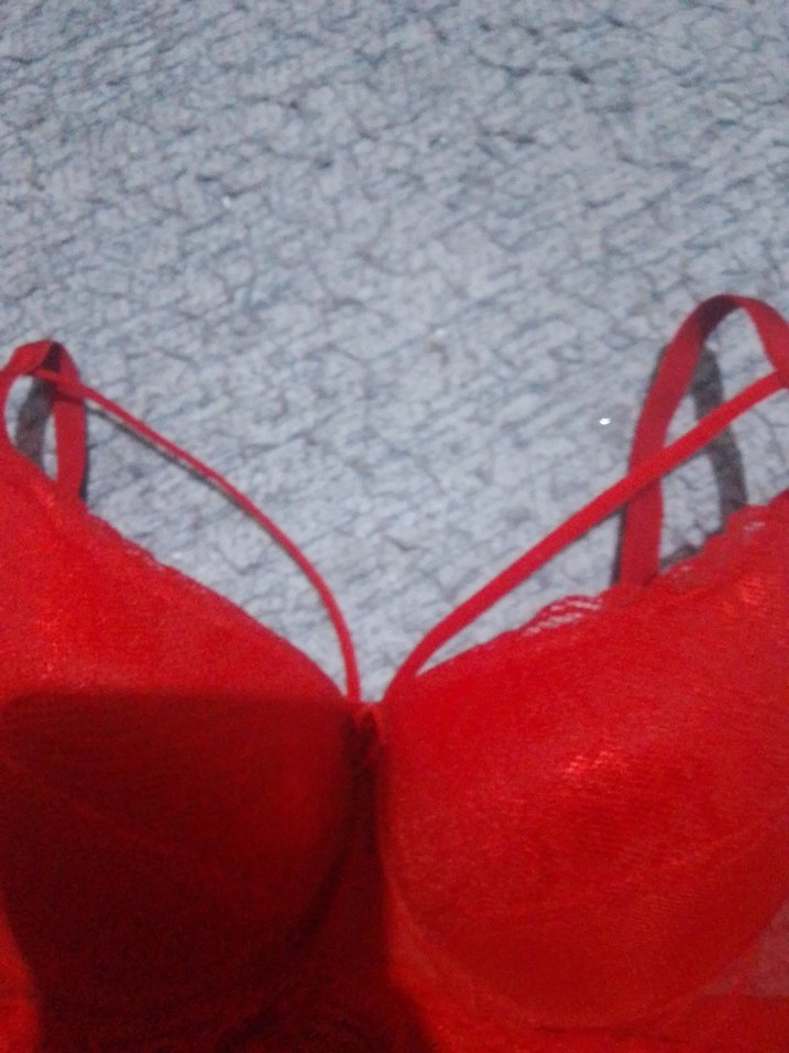 Kırmızı Dantelli Rahat Sütyen - Görsel 3