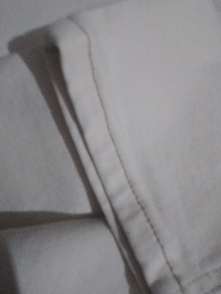 Krem rengi Kadın Pamuklu Rahat Kesim Pantolon - Görsel 2