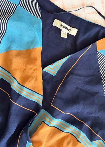 Renkli Bohem V Yaka Uzun Elbise - Görsel 6