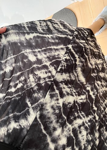 Kadın Siyah  Desenli Etek - Görsel 3