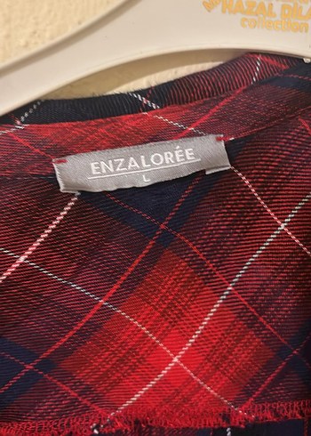 Kırmızı Ekose Desenli Salaş Kadın Gömlek - Görsel 3