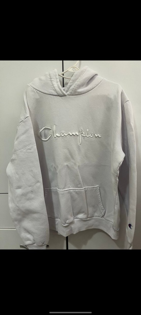 Champion Beyaz Kapüşonlu Sweatshirt - Görsel 2