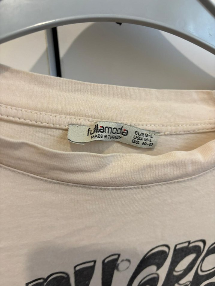 Bej Baskılı Bohem Kadın Tişört - Görsel 5