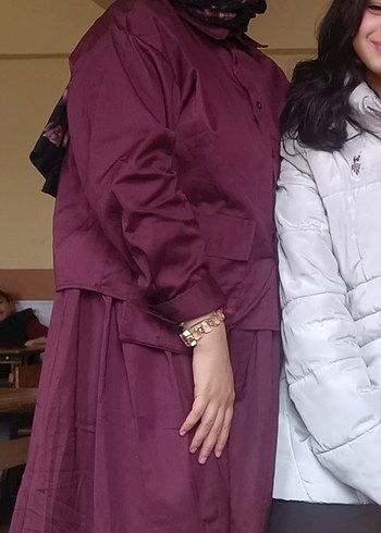 Bordo etek gömlek takım