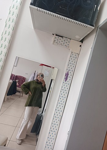 modaaksa yeşil kazak - Görsel 6