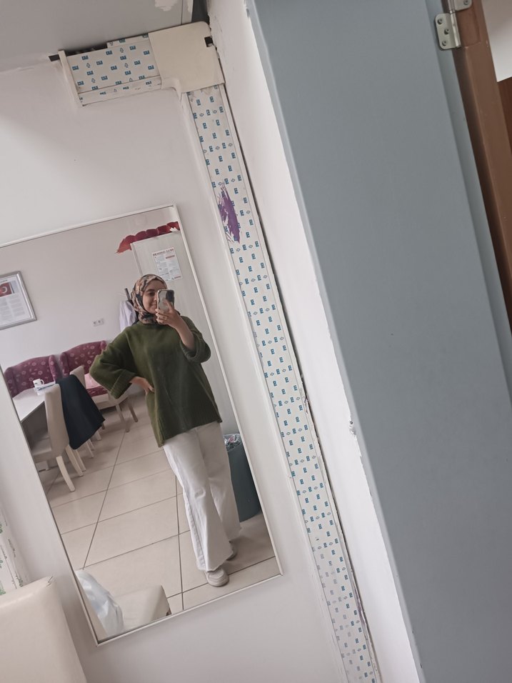 modaaksa yeşil kazak - Görsel 4