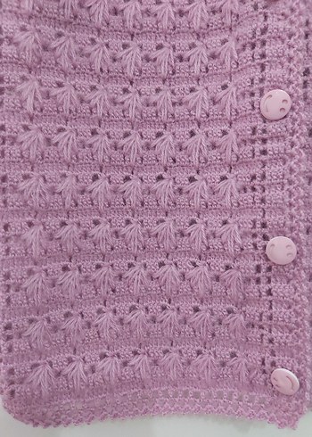 Kız Çocuk Örgü Süveter Yelek - Görsel 4