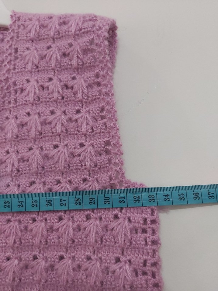 Kız Çocuk Örgü Süveter Yelek - Görsel 2